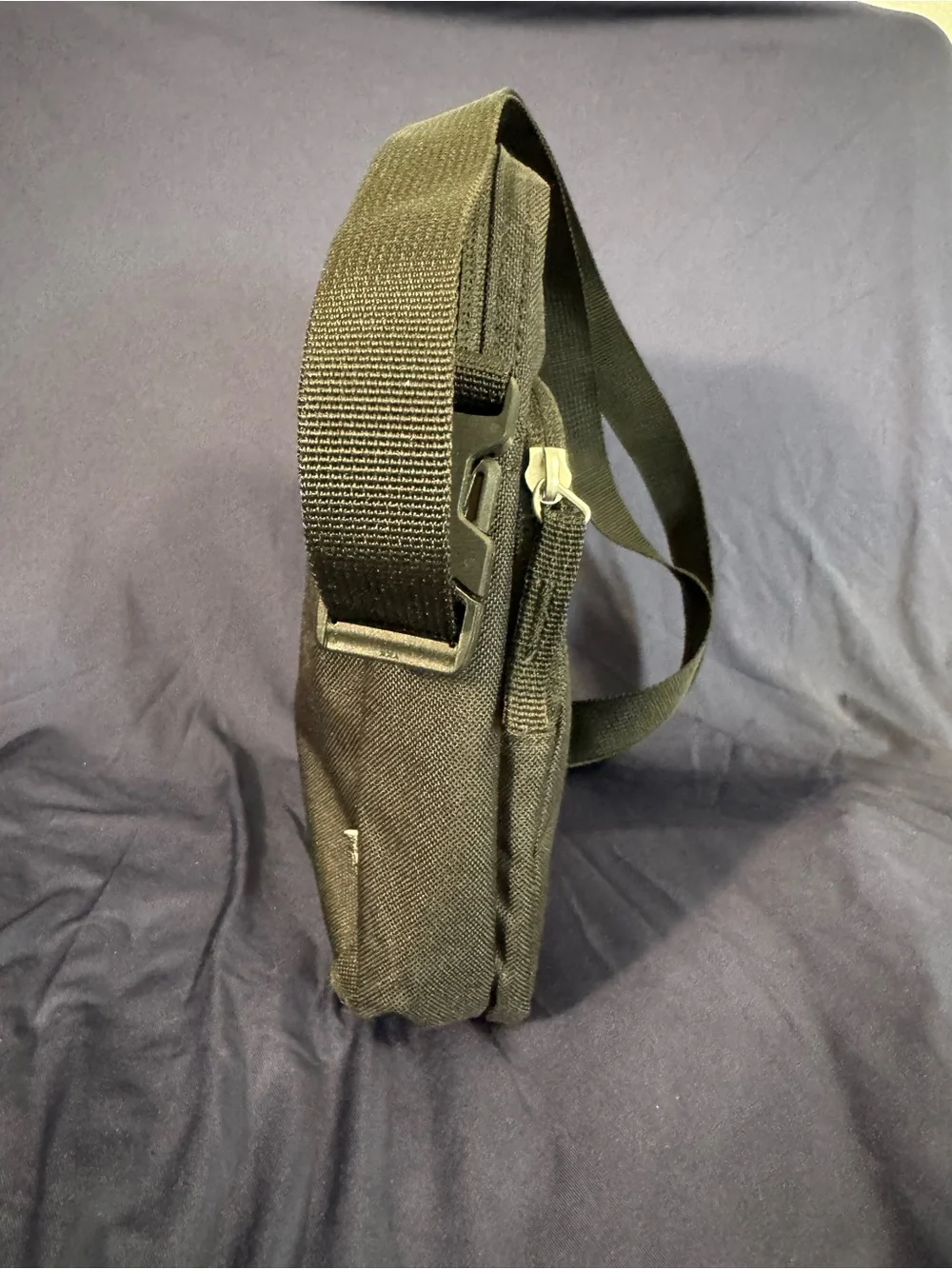 Nike Black Compact Crossbody Bag with White Logo